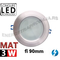 LED LAMPA ROZETNA ugradna sa MAT staklom HY011 3W